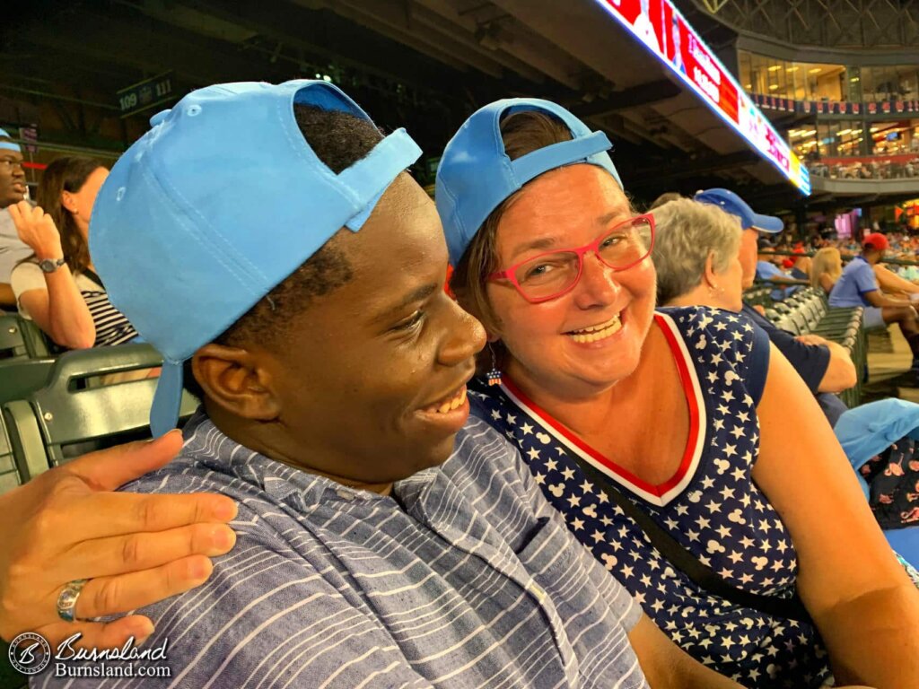 Redbirds Caps at the baseball game