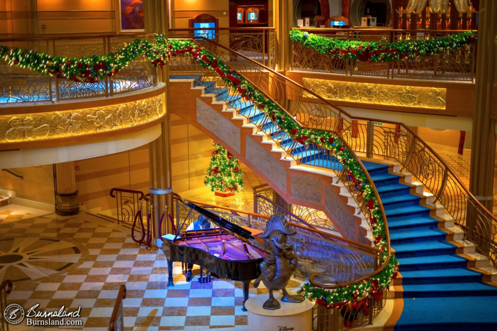 The Grand Staircase of the Disney Dream cruise ship