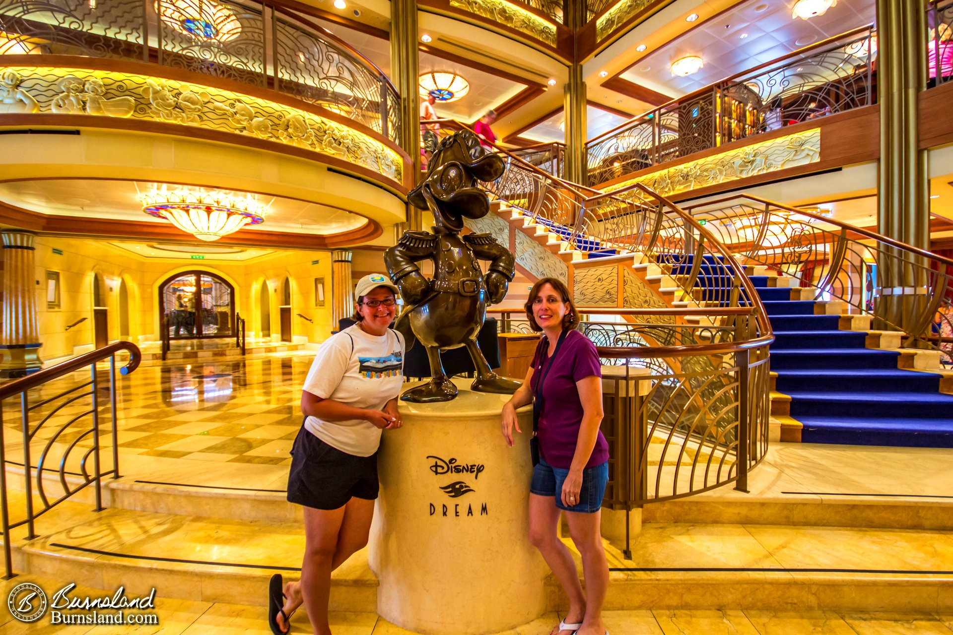 Donald and the Girls on the Disney Dream