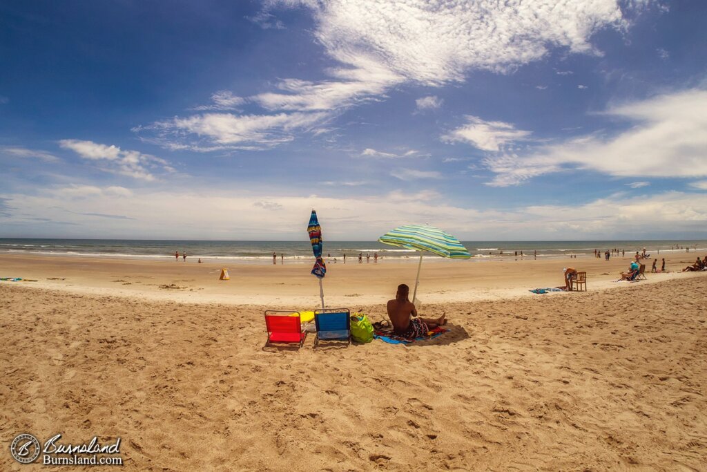 Dueling Umbrellas at Cocoa Beach, Florida