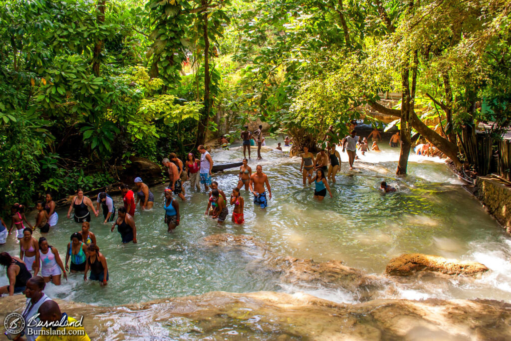 Dunn’s River Falls in Jamaica