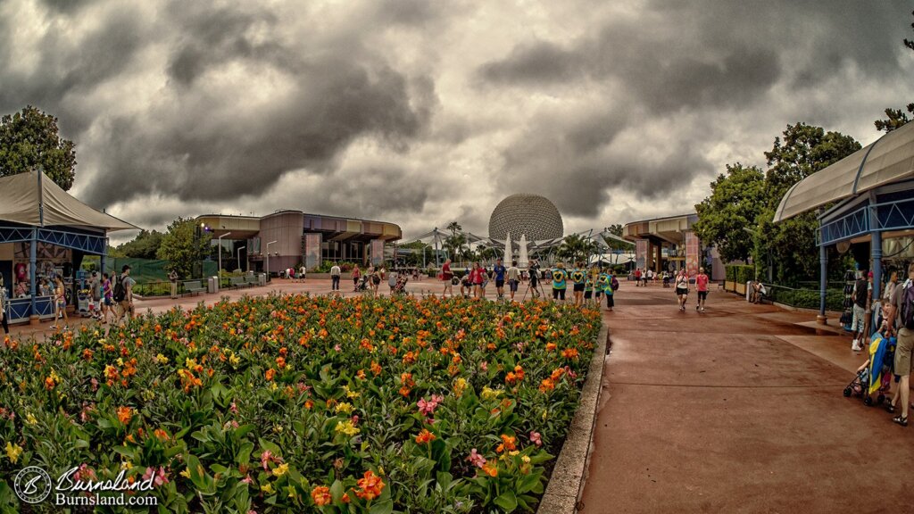 Epcot in the Rain