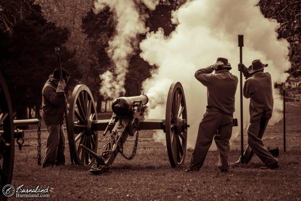 Firing the cannon