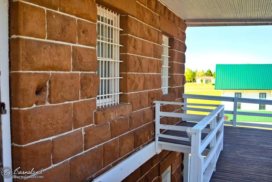 Upper level of the Fort Harker Guardhouse in Kanopolis, Kansas