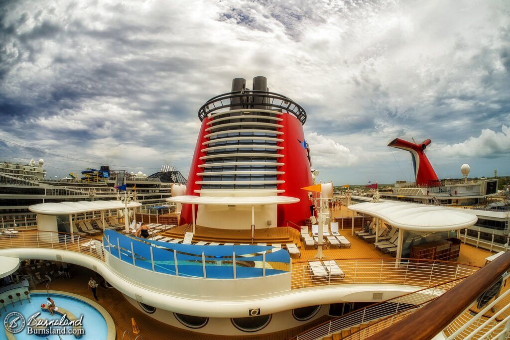 Four Ship Funnels in Nassau