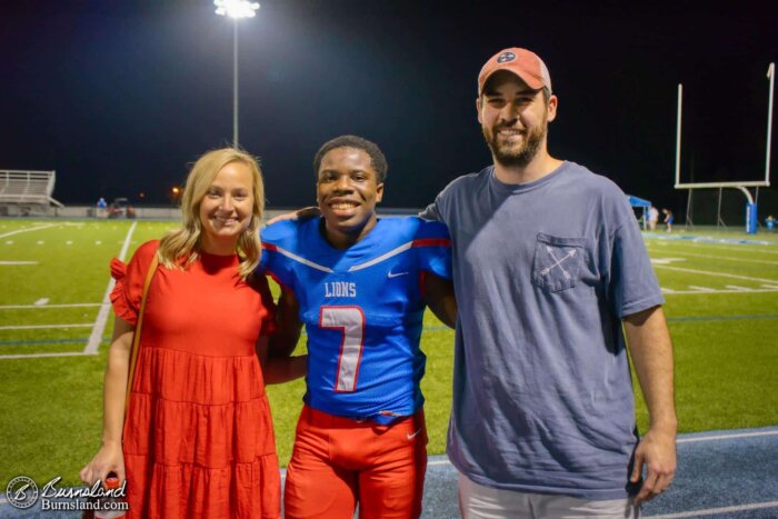 Baylee, Jaylin, and Jacob after the game