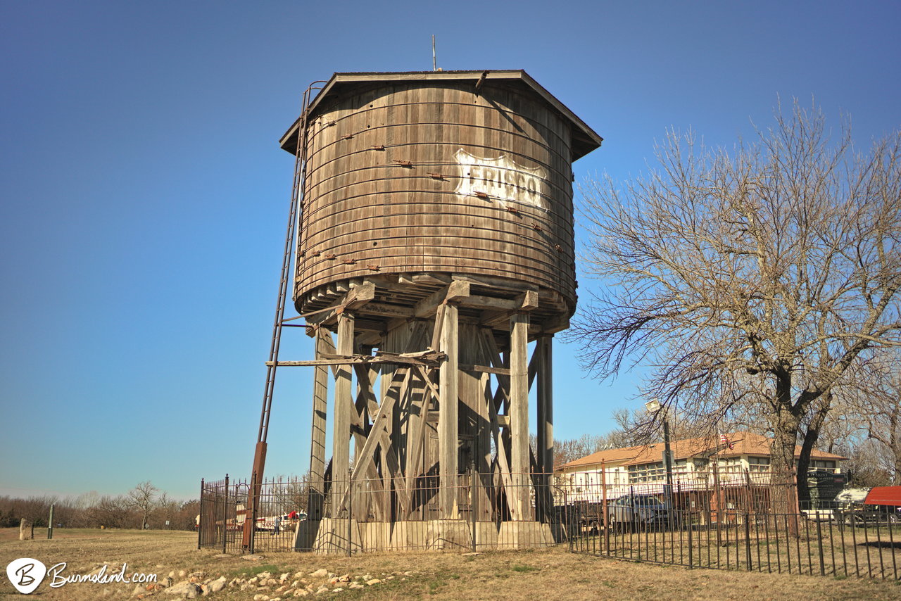 Frisco water tower in Beaumont, Kansas