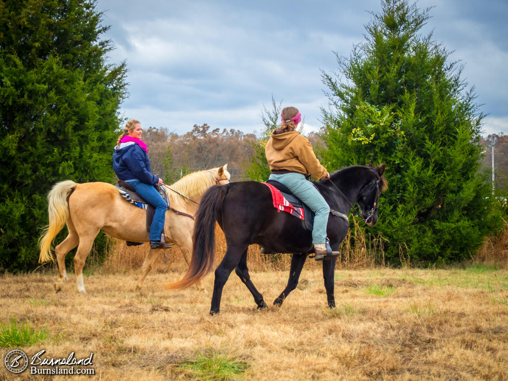 Girls Riding Horses