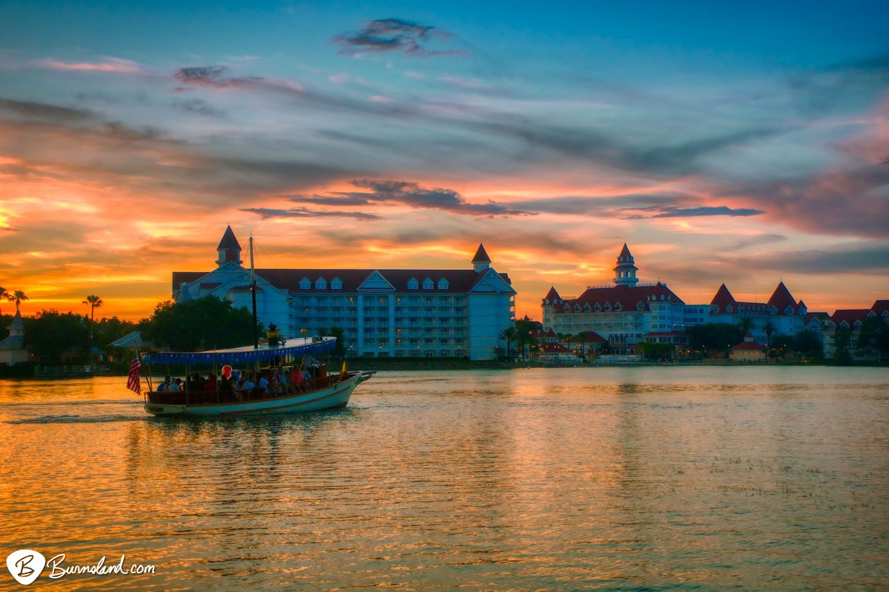 Grand Floridian at Sunset