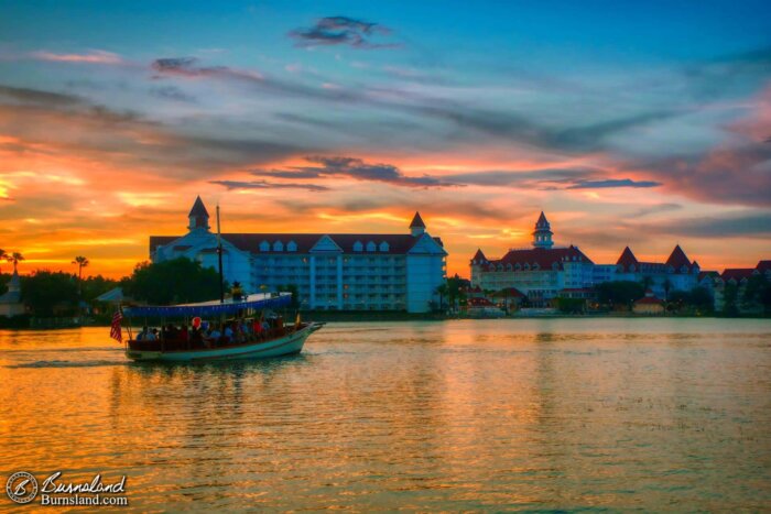 The Grand Floridian Resort at Walt Disney World at Sunset