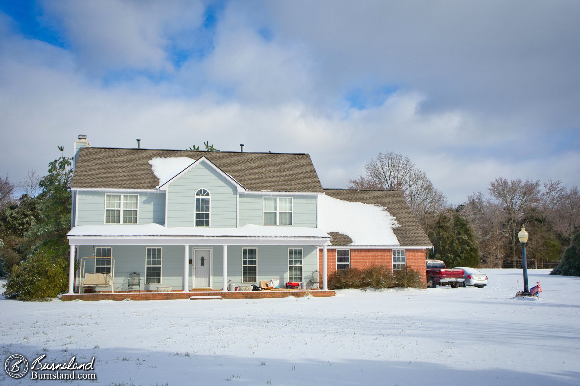 Snow and the house