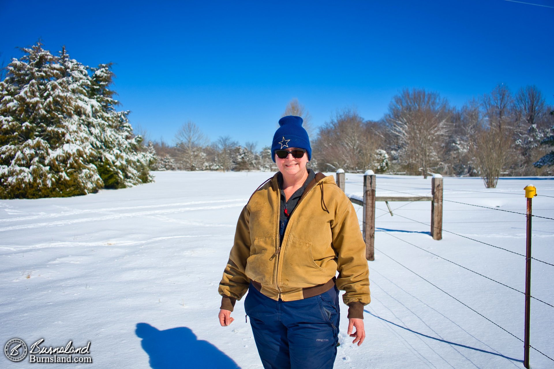 Laura during our walk