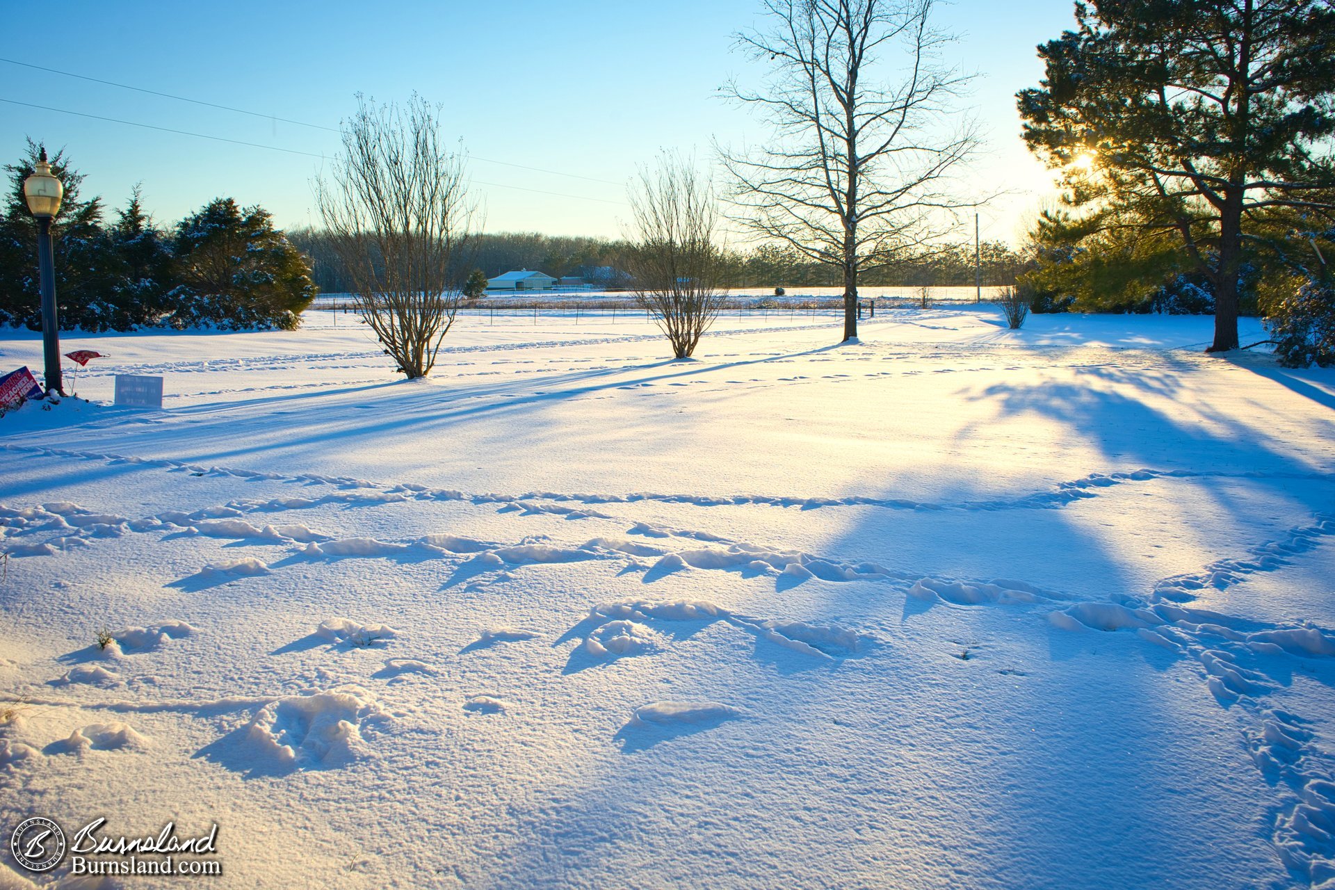 Another sunset snow view