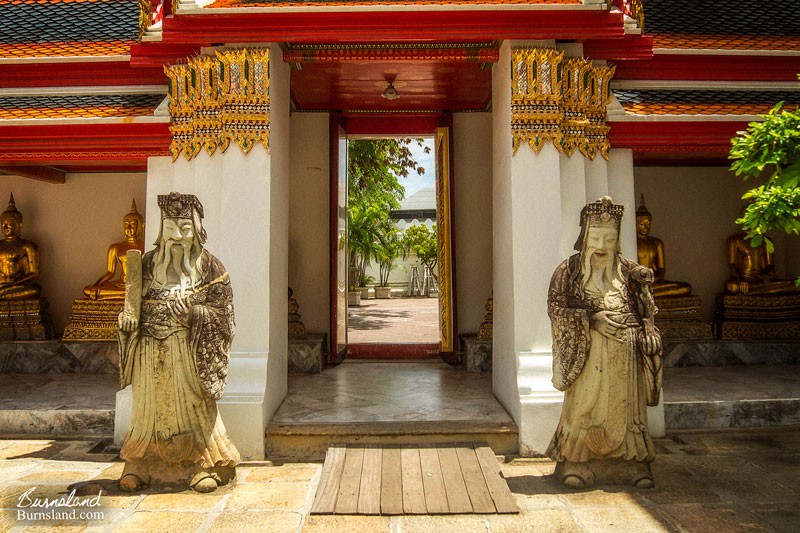 Guardians at the Door at Wat Pho in Bangkok