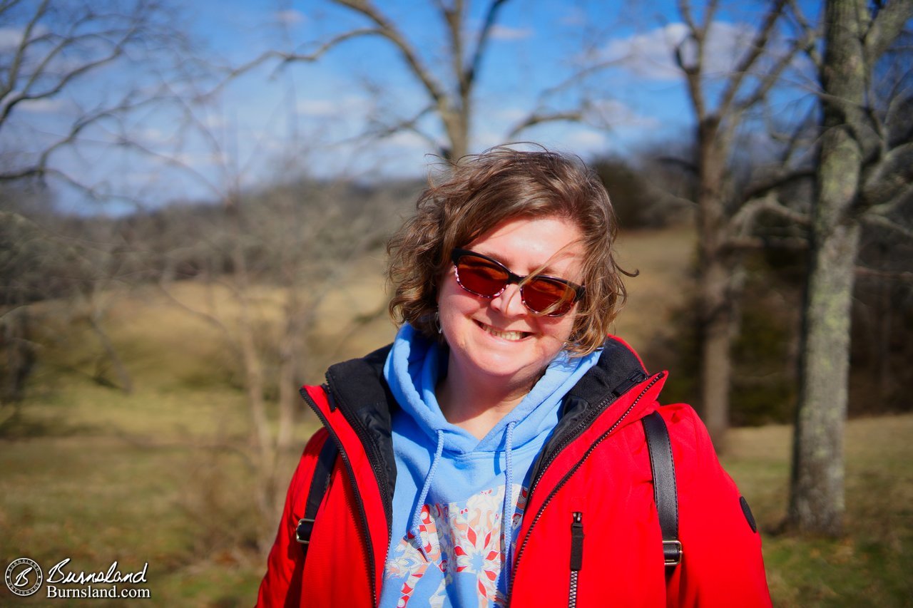 Laura at the Laura Ingalls Wilder Home in Missouri