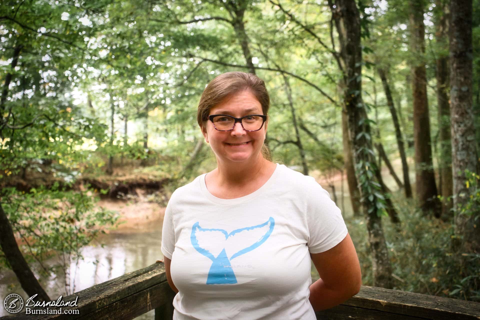 Laura by the water at Pinson Mounds