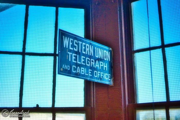 Western Union Telegraph and Cable Office sign