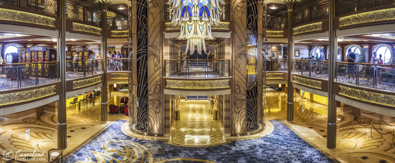 Inside the Lobby of the Disney Dream