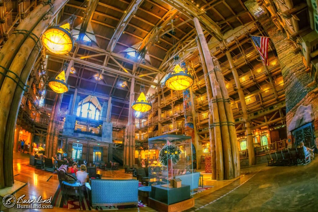 Inside the Wilderness Lodge Lobby at Walt Disney World