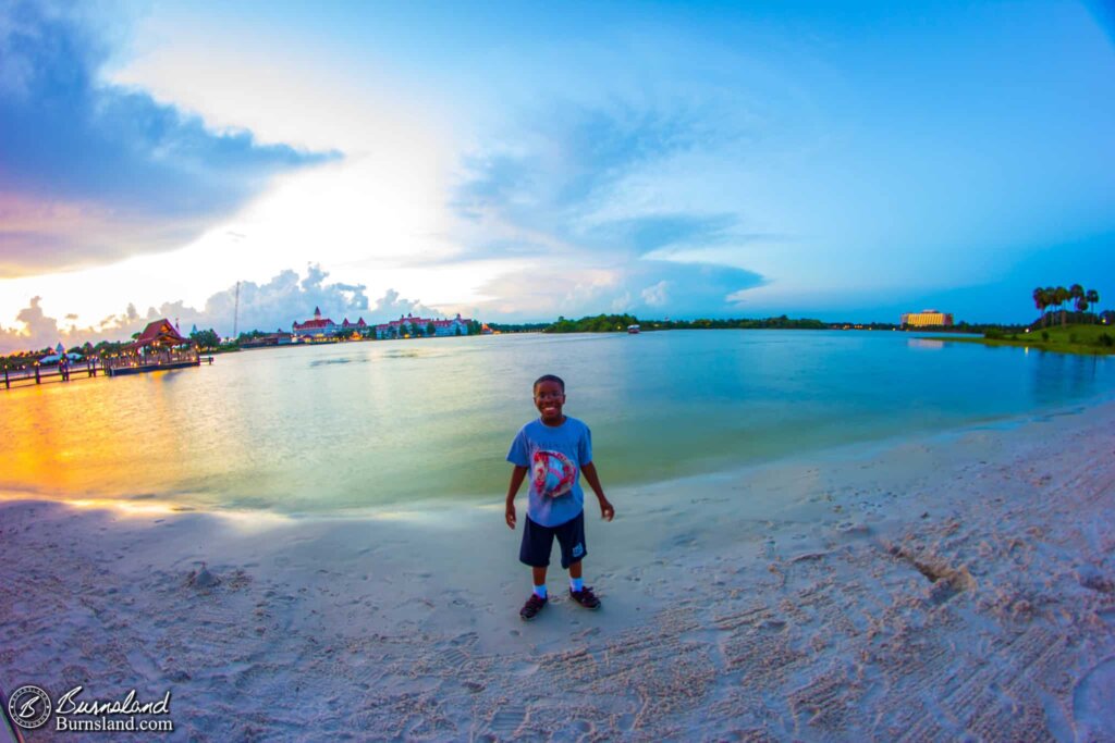 Jaylin and Seven Seas Lagoon at Walt Disney World