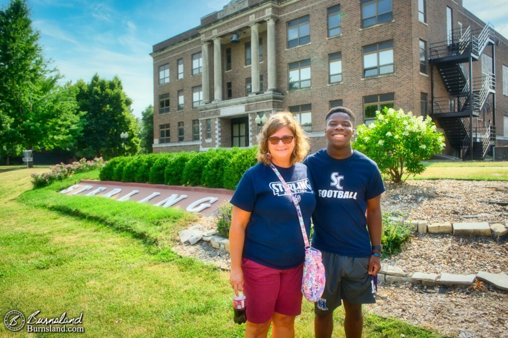 Laura and Jaylin in front of Sterling College