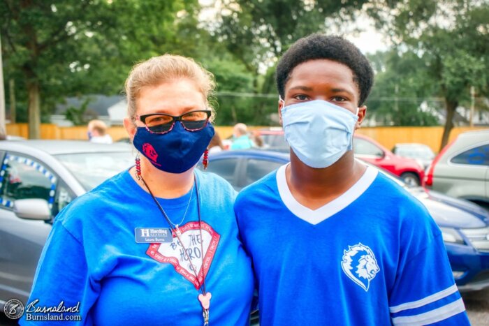 Laura and Jaylin after the Senior Parade