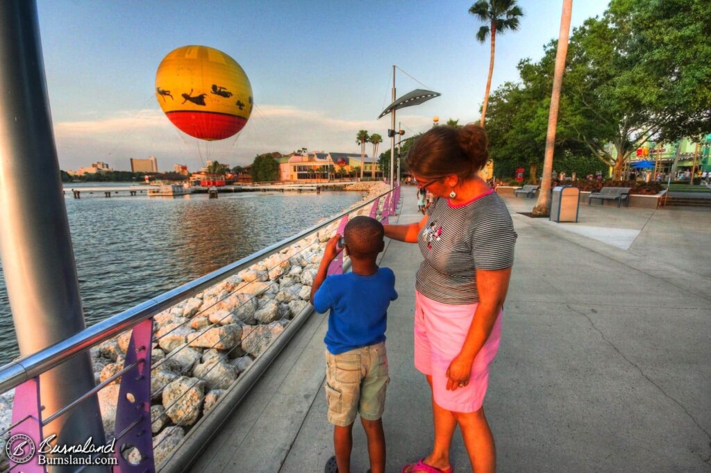 Jaylin takes a photo at Walt Disney World