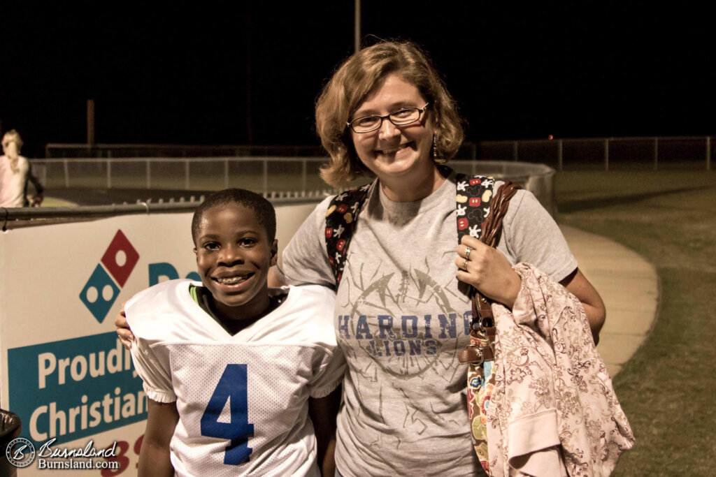 At Jaylin’s Football Game