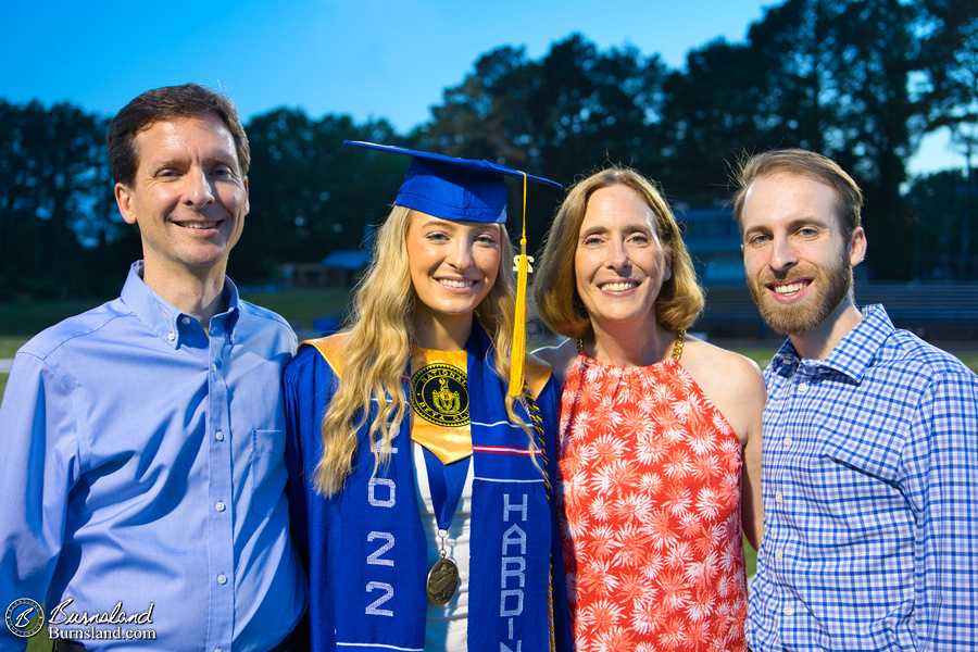 The Riedel family at Katie’s high school graduation