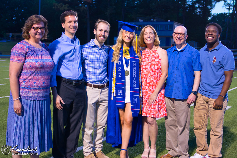 Riedels and Burnses at Katie’s high school graduation