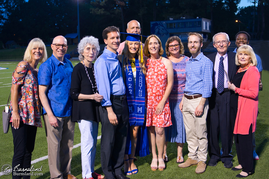 The large family at Katie’s high school graduation