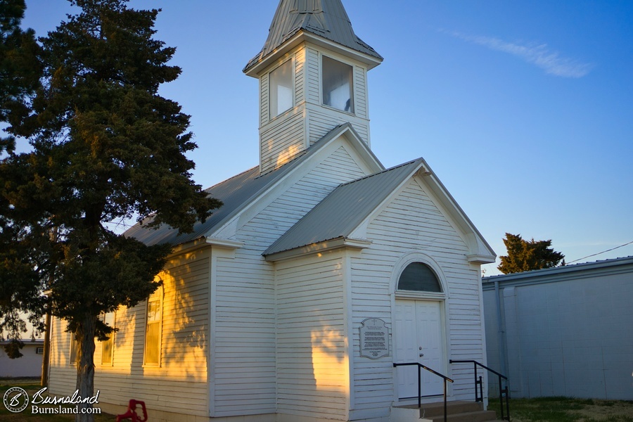 A church building in Kinsley, Kansas