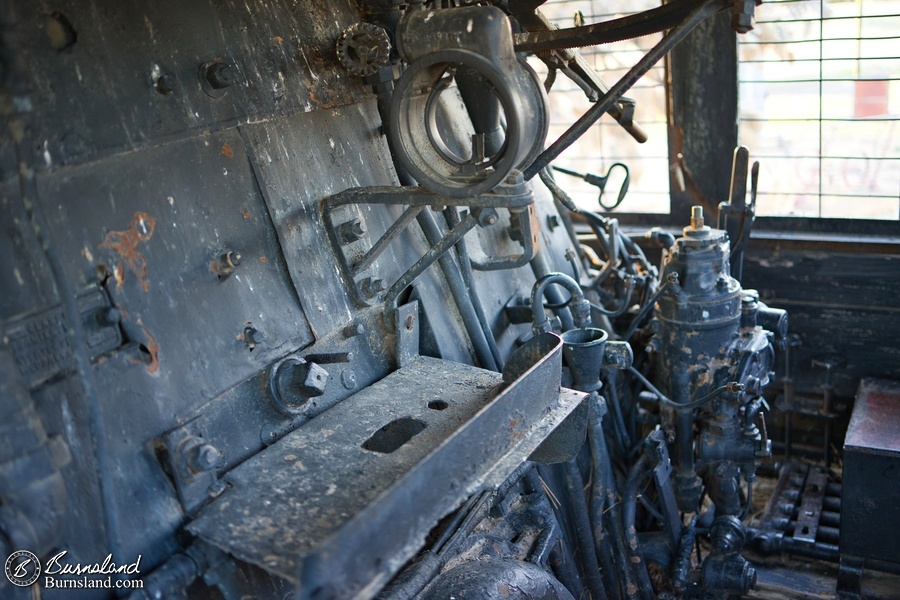 A steam locomotive in Kinsley, Kansas