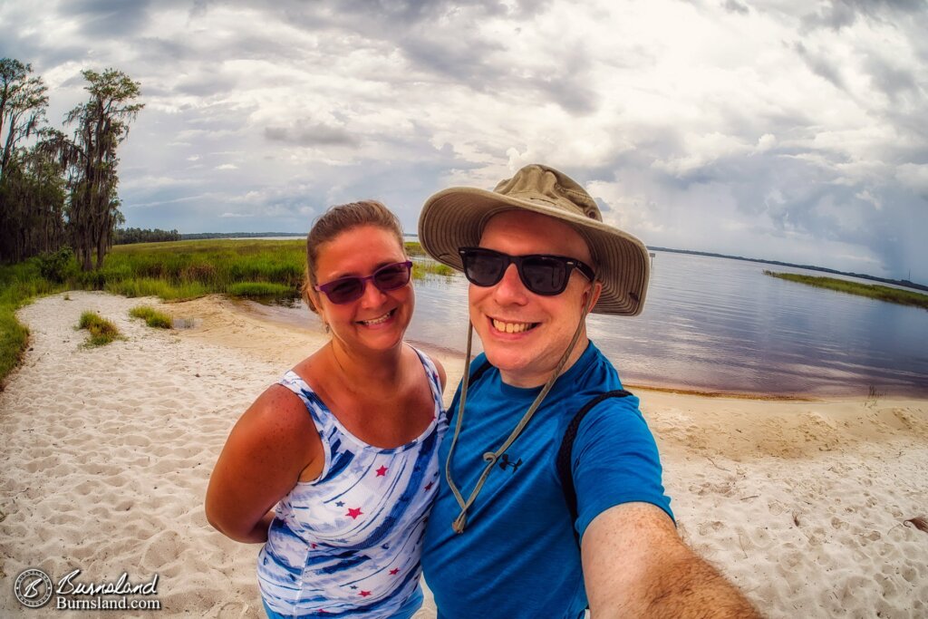 Laura and Steve at Lake Louisa State Park in Florida