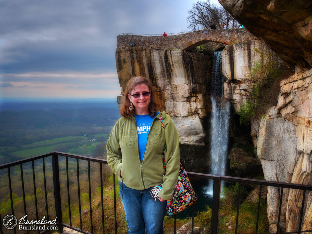 Laura at Lover’s Leap in Rock City