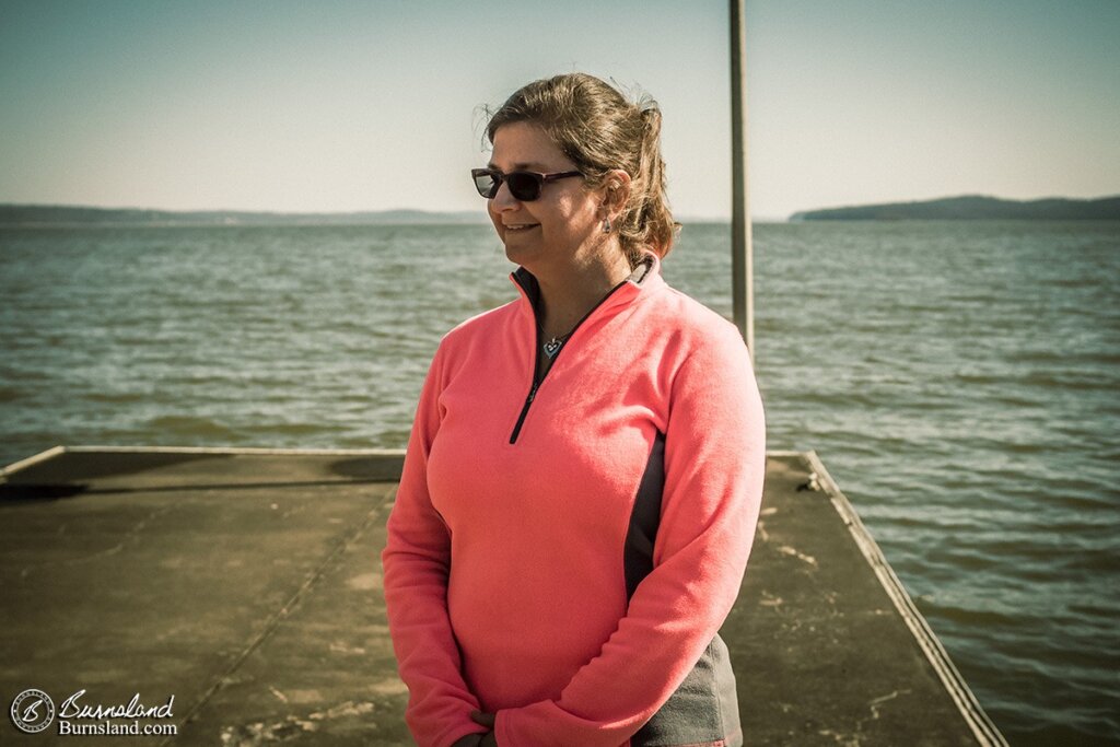 Laura enjoys some time in the sun by Kentucky Lake at Paris Landing State Park. Read all about it at Burnsland.