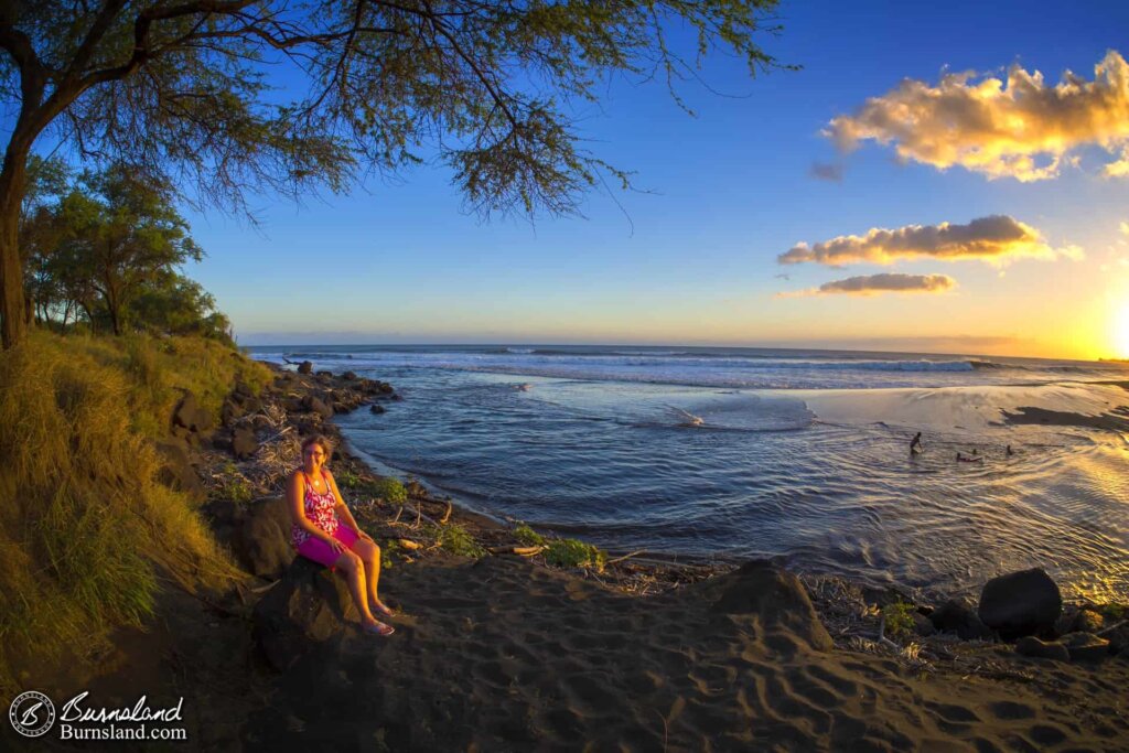 Laura and a Hawai’i Sunset