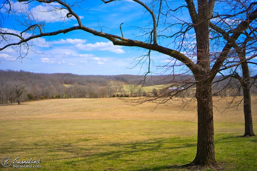 The view from the Rock House, once the home of Laura Ingalls Wilder in Missouri