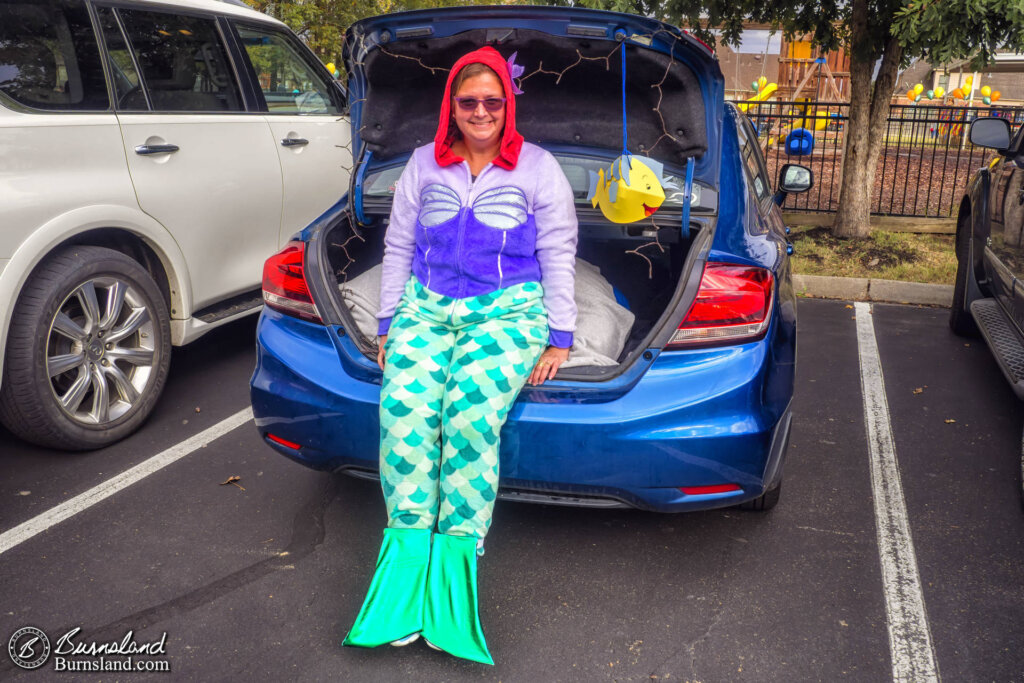 Laura as the Little Mermaid for Halloween