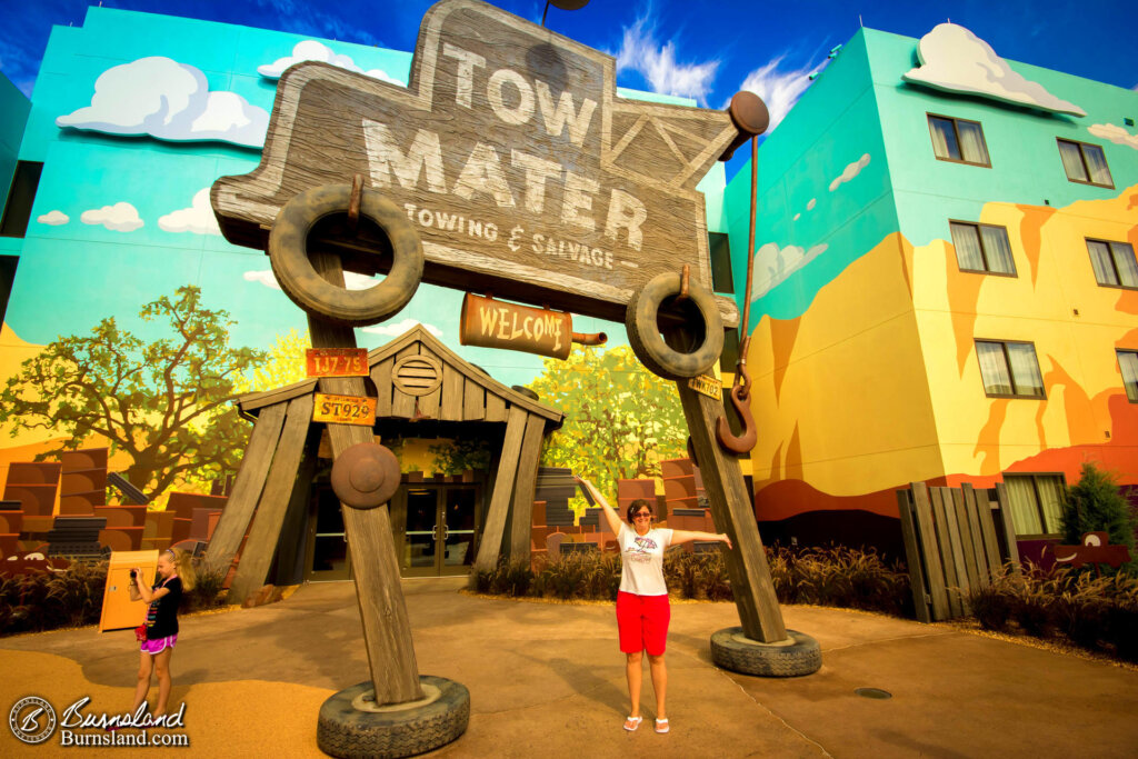 Tow Mater Towing and Salvage at the Art of Animation Resort at Walt Disney World in Florida