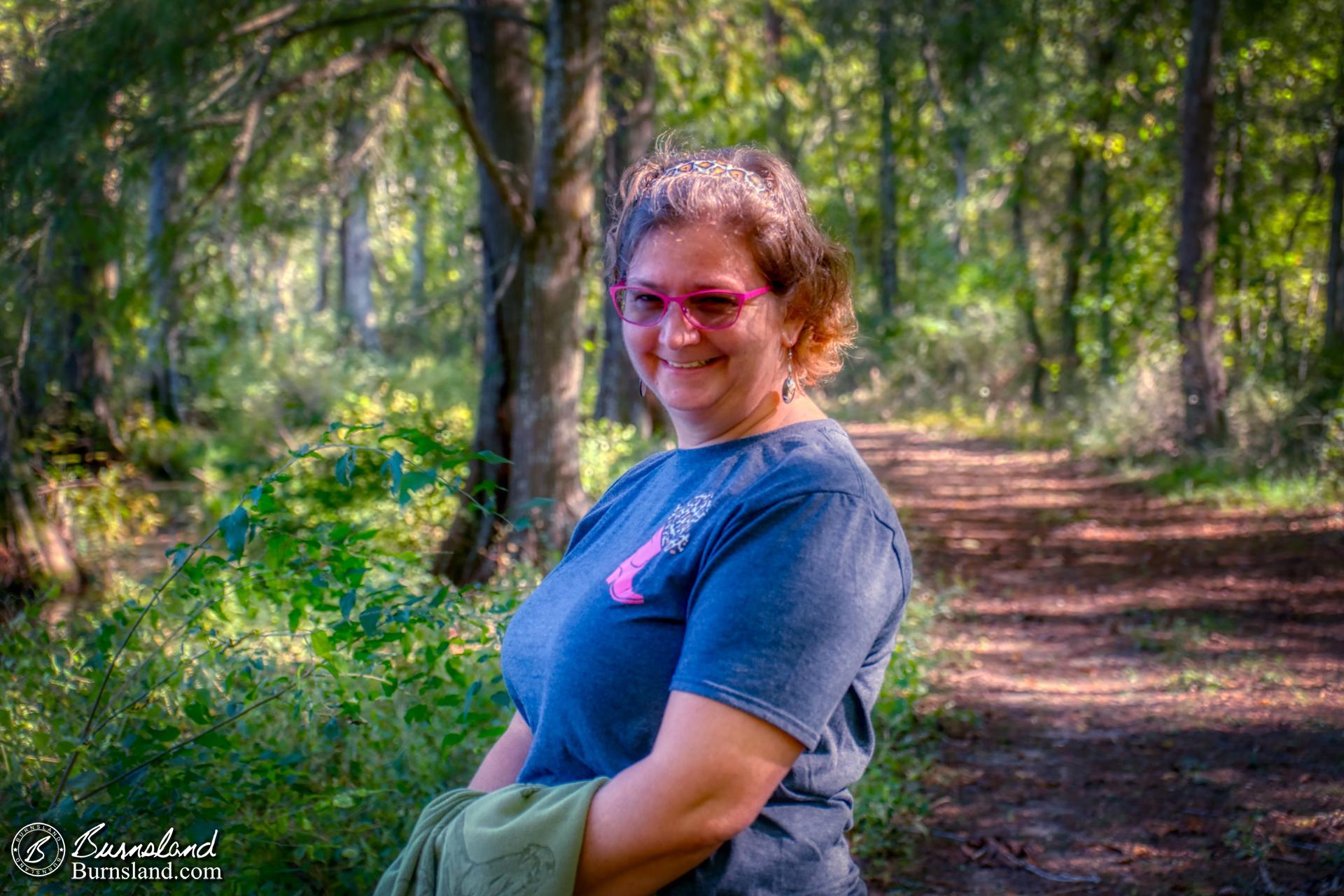 A portrait of Laura at Wall Doxey State Park in Mississippi