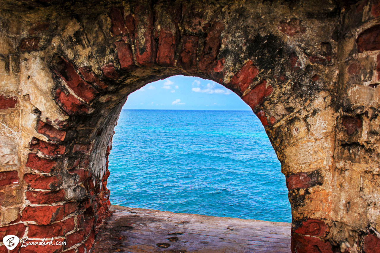 Photo: Looking Through the Fort in Jamaica