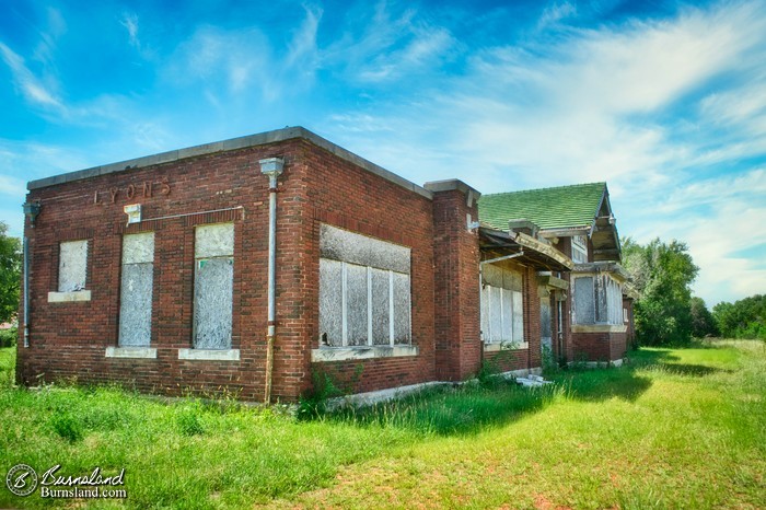 Lyons Railroad Depot in Kansas