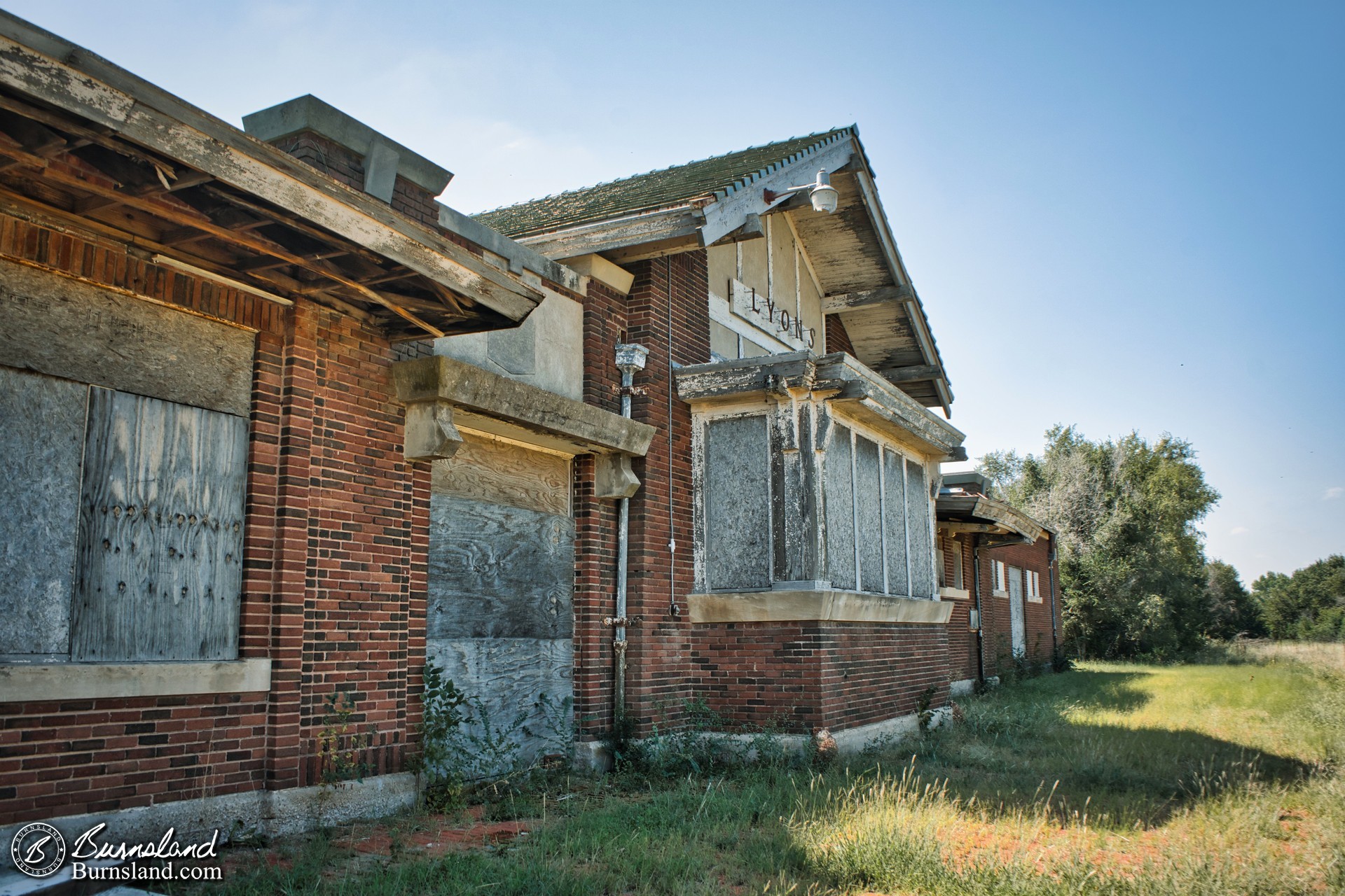 Lyons Railroad Depot in Kansas