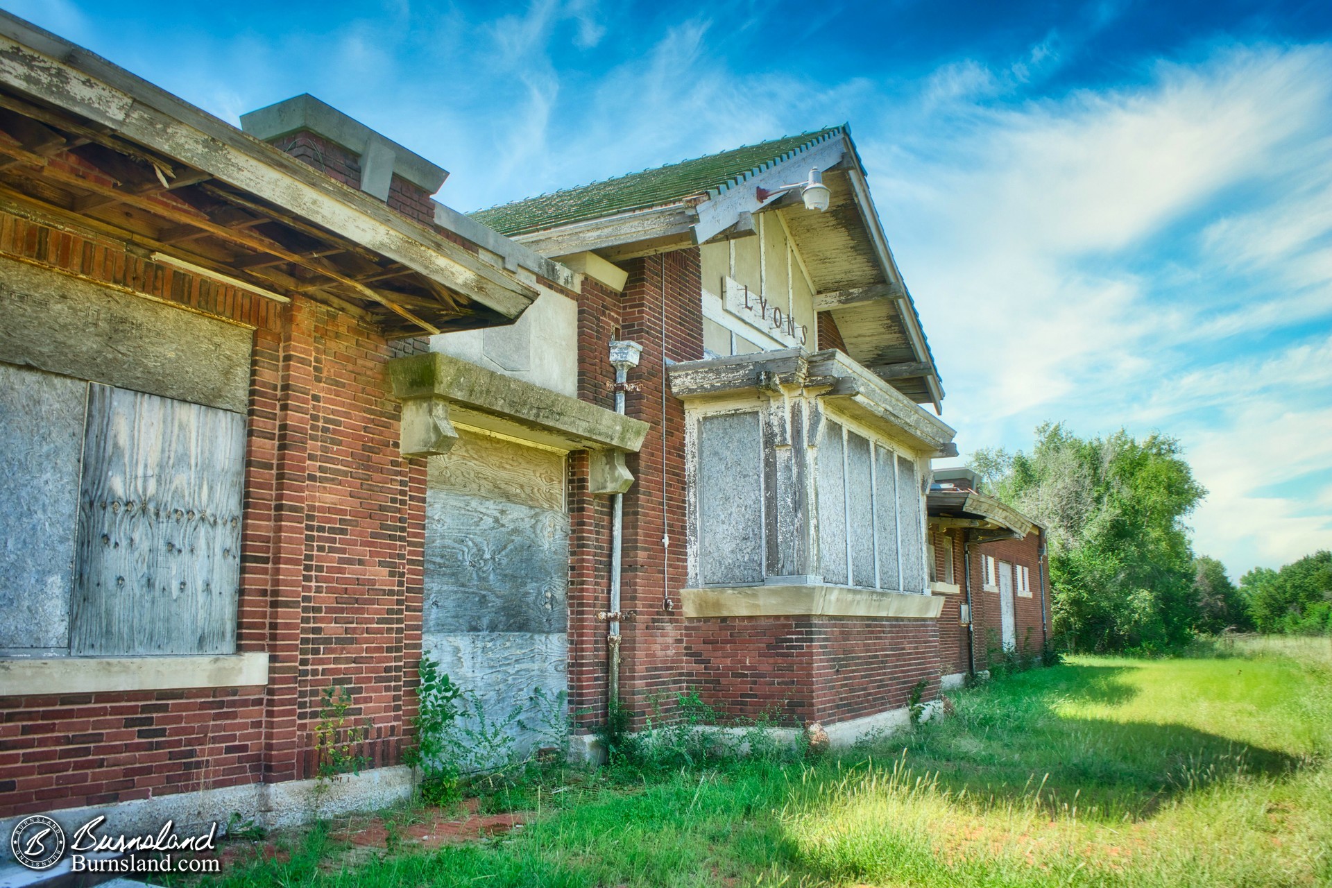 Lyons Railroad Depot in Kansas