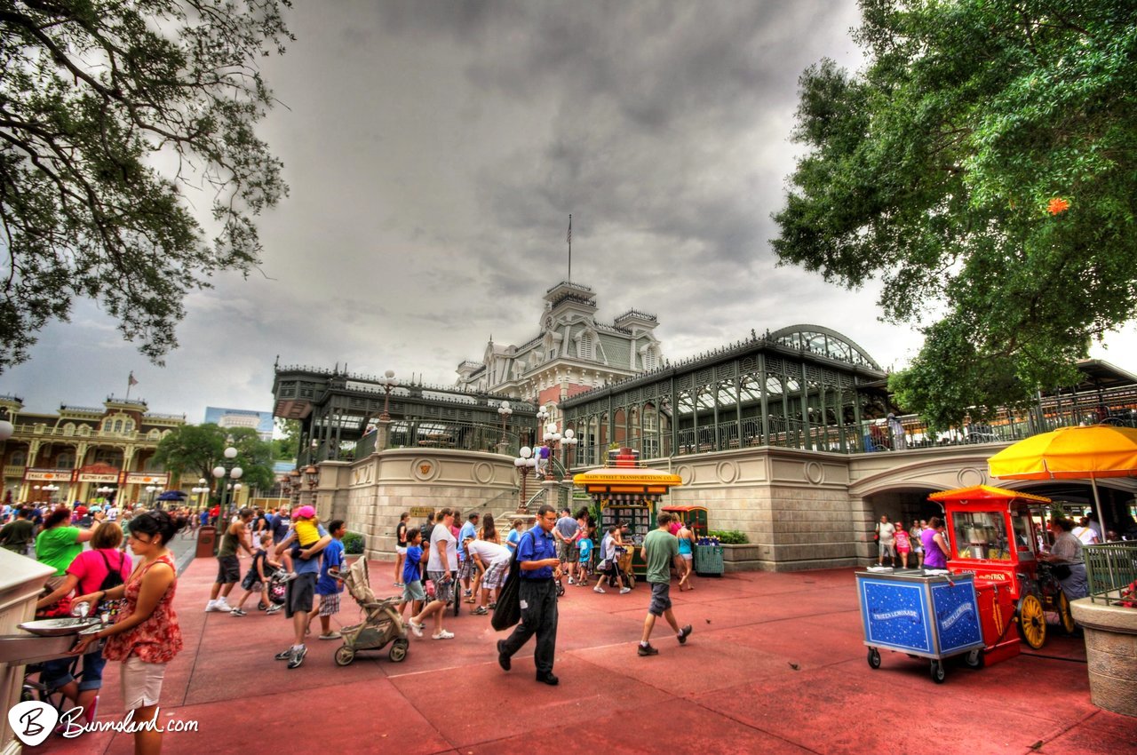 Main Street Station in the Magic Kingdom at Walt Disney World