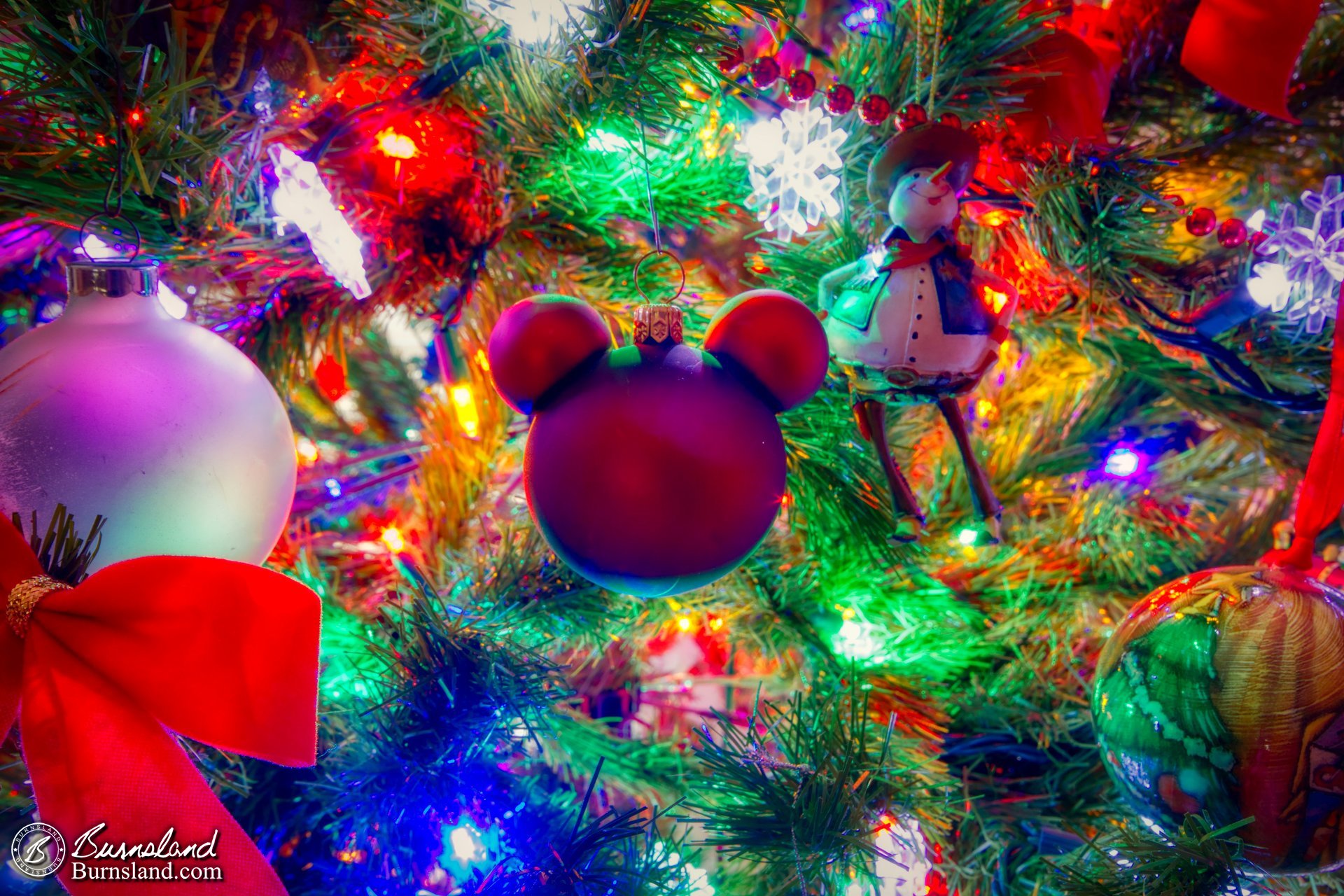 Mickey Mouse on the Christmas Tree