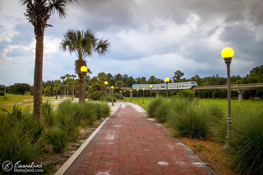 Monorail Along the Trail at Walt Disney World