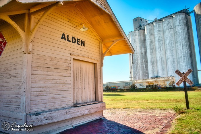 Railroad depot in Alden, Kansas