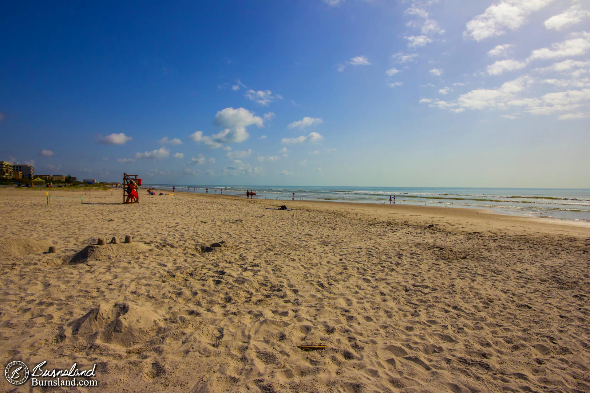 Morning at the beach at Cocoa Beach, Florida